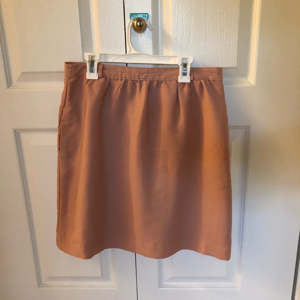 Blush pencil skirt